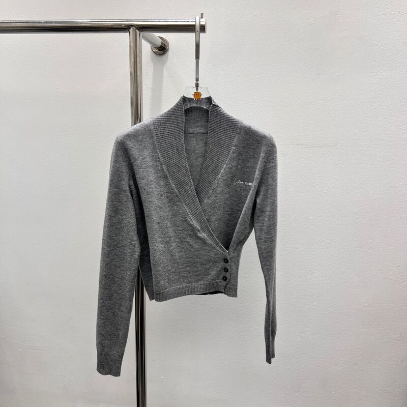 An2025 New Autumn and Winter Slim Wrap Knitted Cardigan Women's Thin Top