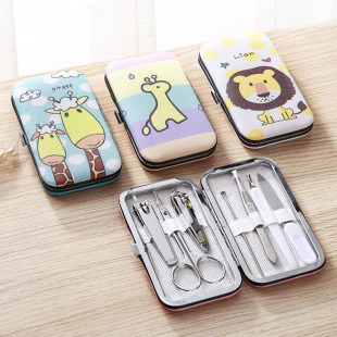 Cartoon nail clippers suit 7 PCs nail clippers nail clippers beauty manicure manicure pedicure tools factory wholesale