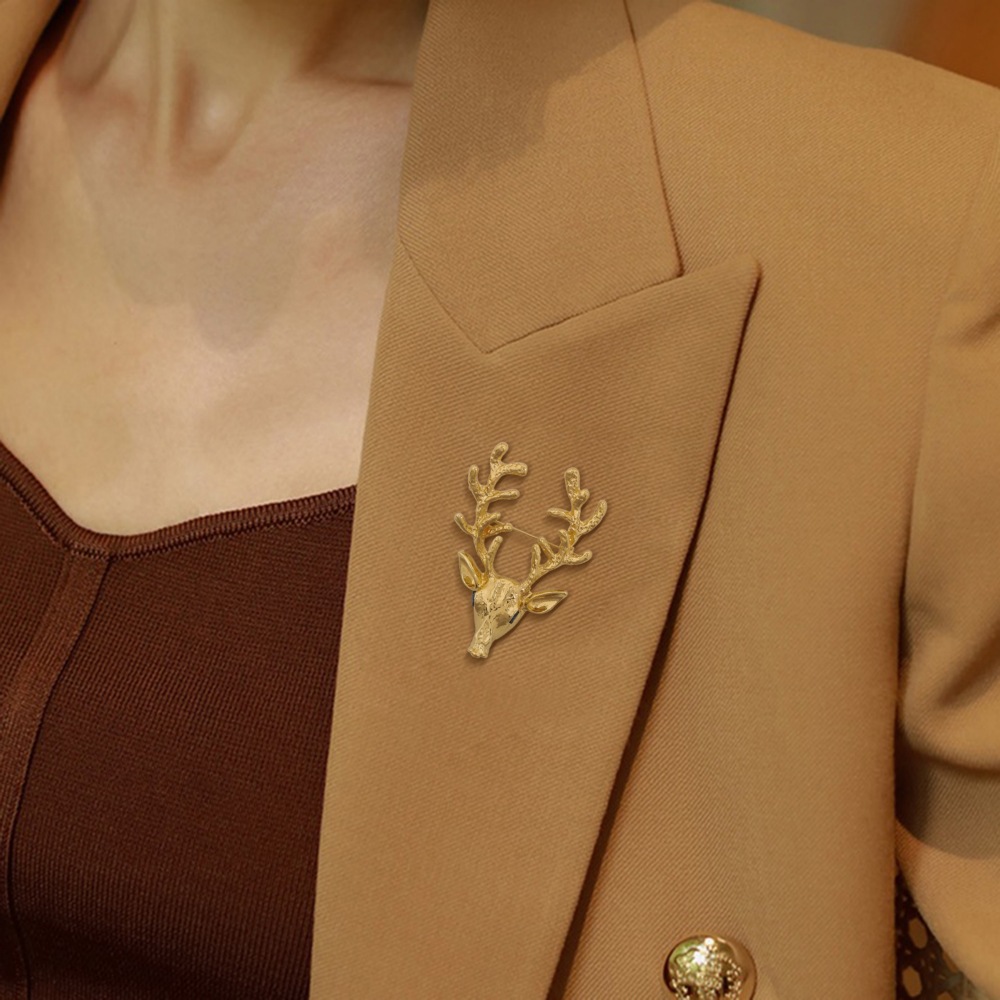 creative fashion simple deer head broochpicture17