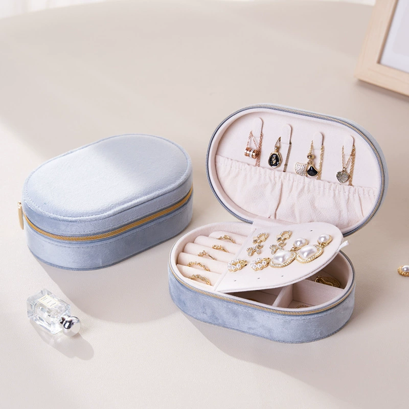 2025 Новый милый портативный органайзер для украшений, многофункциональный маленький изысканный ящик для хранения ожерелий и серег