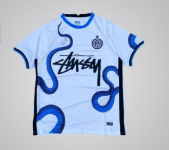 Stussy x Nike x Inter Milan Home Snake Jersey White