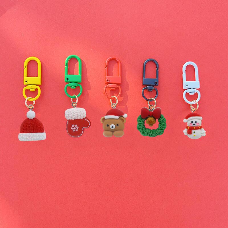 etsy christmas series gloves wreath snowman elk socks santa claus alloy series doorway keychain bag