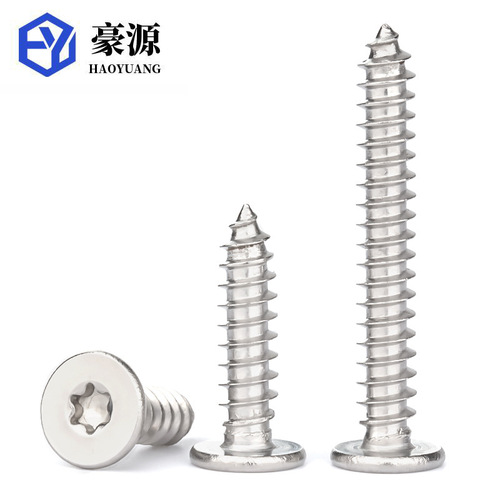304 stainless steel plum blossom slot large flat head self-tapping screws thin head self-tapping screws M2.6M3M5 flat head screws
