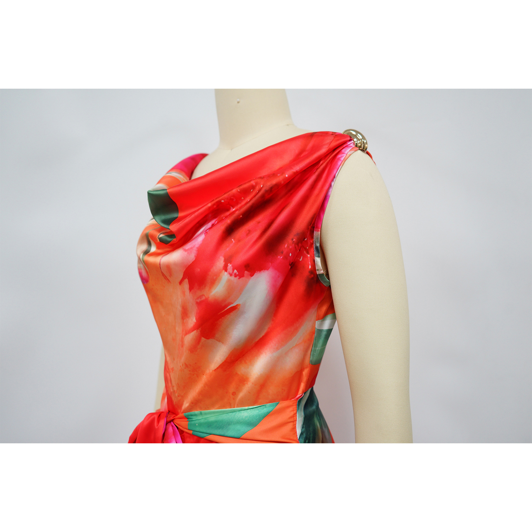 European And American Fashion Women's Backless Asymmetrical Printed Jumpsuit Sexy Casual Style Direct Sale From Factory_ecoleips.com