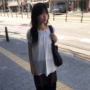 宽松短袖肌理飞袖衬衫