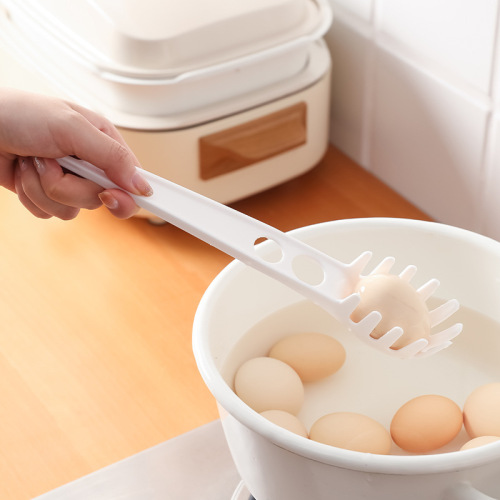 Multifunctional noodle scoop, kitchen noodle colander, egg yolk separator, egg white separator, porous creative egg scoop