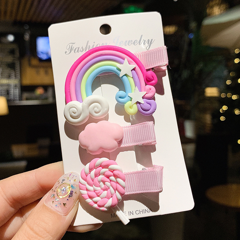 Clip de verano Corea del Sur lindo traje roto horquilla Accesorios para el cabello para niños