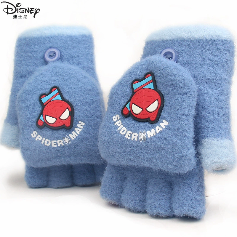 Strawberry, keep warm gloves for elementary school students writing, fingerless