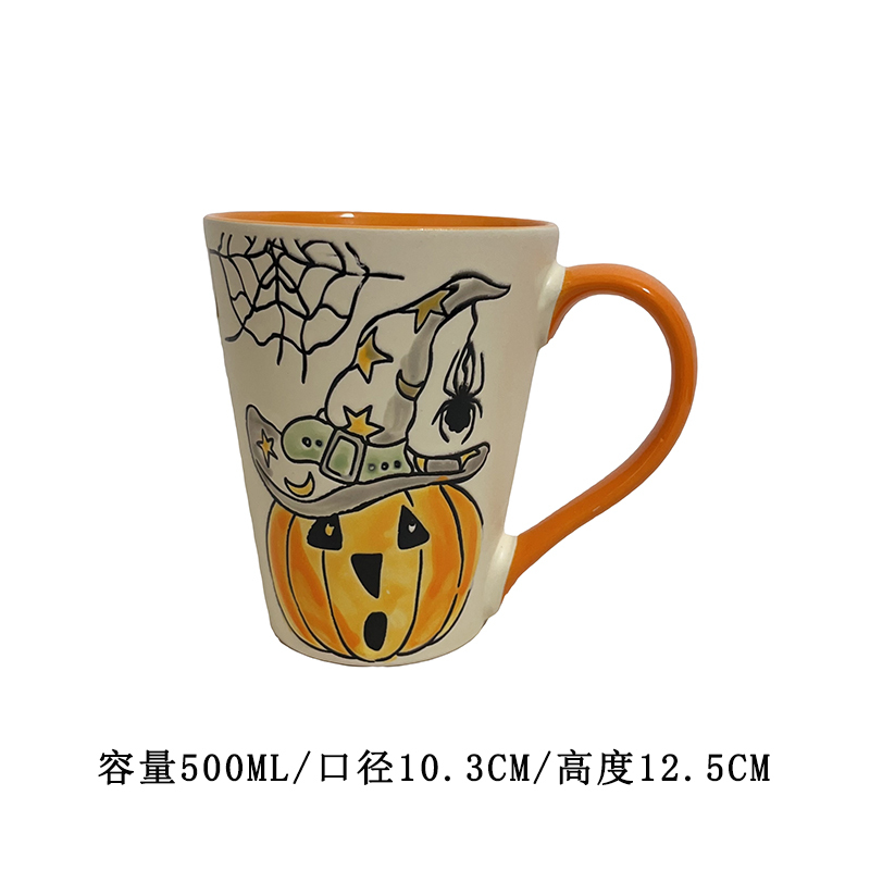 セラミック下絵色手描きかわいい猫マグドリンクカップ朝食カップオートミールカップカップルマイクロオーバーフロー|undefined