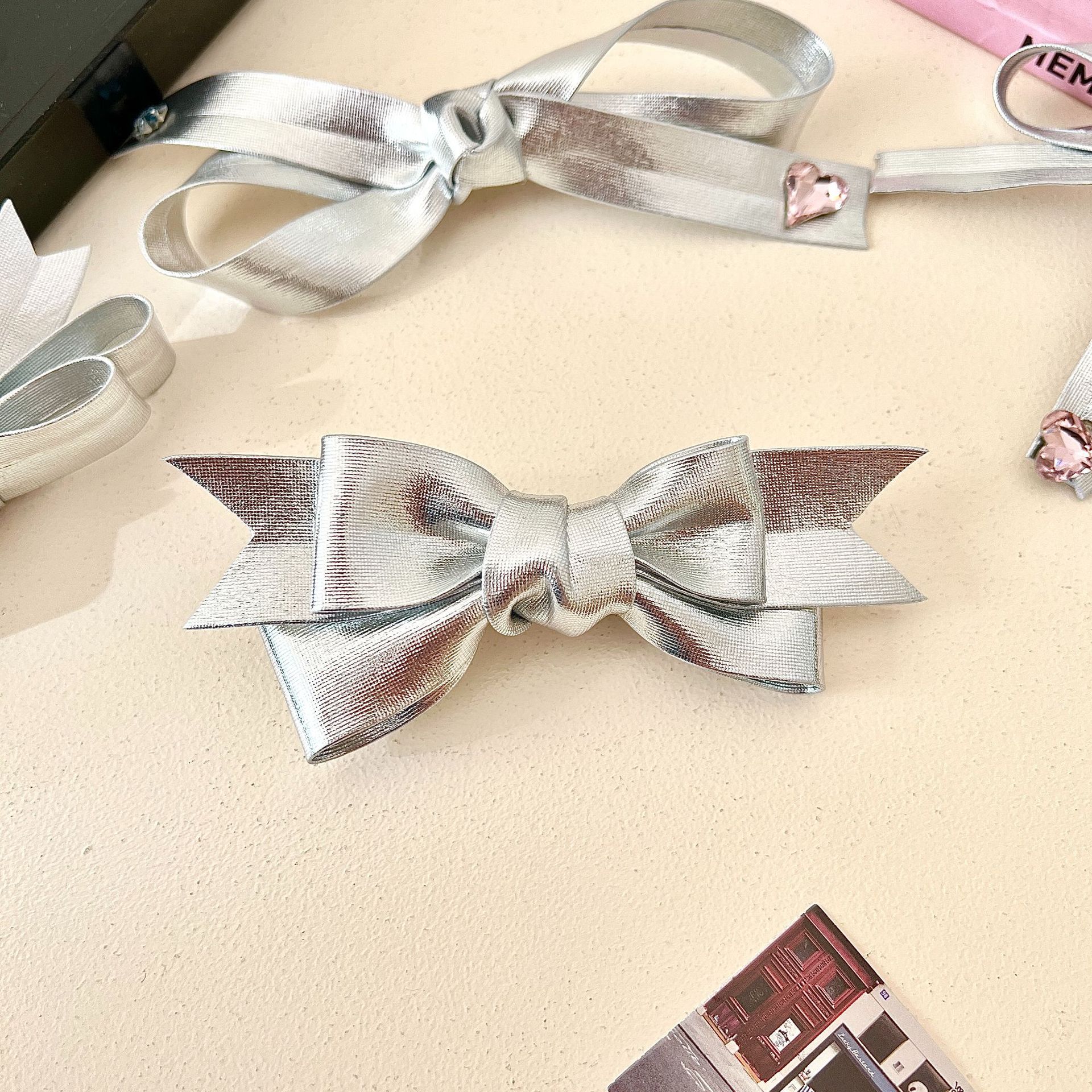 Women's Simple Style Bow Knot Cloth Hair Clip display picture 5