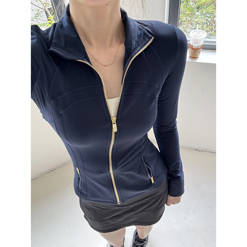 健身瑜伽服上衣外套女2025新款女装修身内搭拉链瑜伽运动套装秋装|undefined