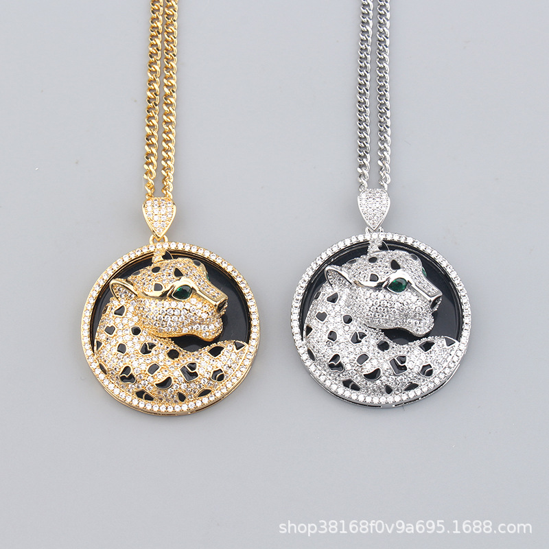 Retro trend accessory with zircon hip-hop style