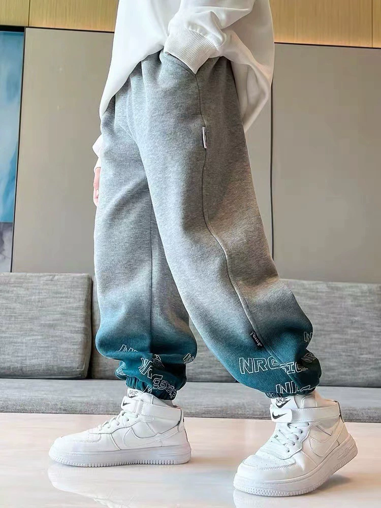 Брюки для мальчиков 2024 новые весенние и осенние детские спортивные штаны для мальчиков красивые модные осенние детские осенние брюки