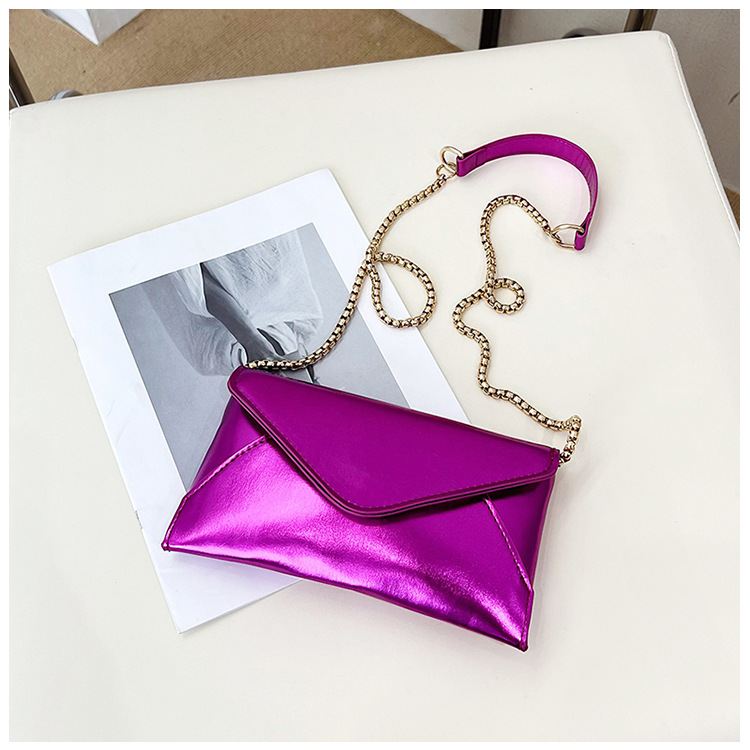 Laser Small Bag Women's Bag 2023 New Fashion Candy Color Small Square Bag Women's Chain Shoulder Bag Messenger Bag display picture 2