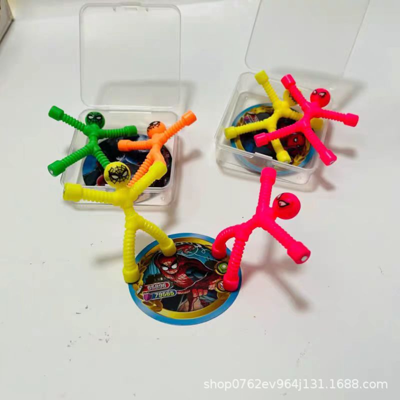 다양한 재미 표현 스파이더 맨 자석 유체 퍼즐 자석 소년 건물 블록 학교 문 어린이 장난감