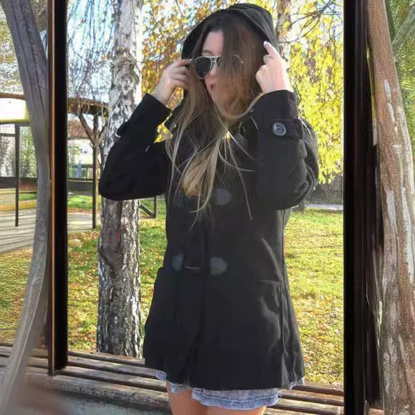 Пальто с капюшоном, куртка, шерстяная ткань, Aliexpress, увеличенная толщина