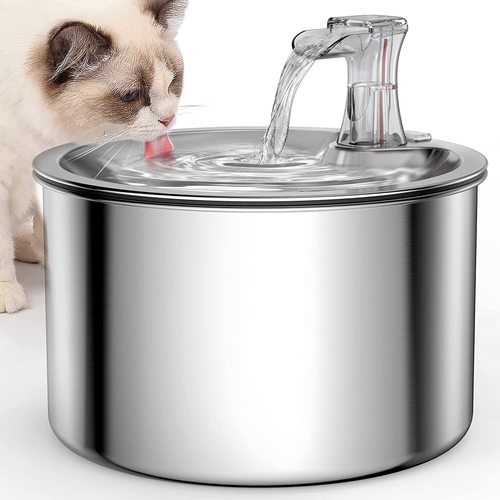 Factory all stainless steel pet water dispenser automatic circulating cat water dispenser smart pet water feeder flowing water