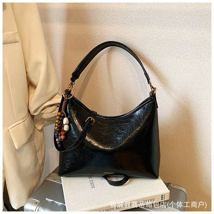 高颜值休闲简约复古小包包女2025秋季新款斜挎包时尚单肩腋下包女|undefined