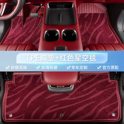 Modelə uyğun ayaqaltı — Max270T 235t 200t - trumpchi-gs4-15-19-models-double-layer-twilight-red-red-starry-sky-blanket-total-thickness-6mm-soft-100-tpe-foot-pad