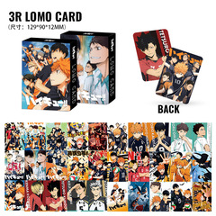 3R big card volleyball boy double-sided 30-piece LOMO card animation peripheral boxed high-definition photo card