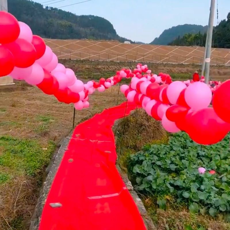 特別価格の農村の結婚案内の風船の結婚式の現場は結婚祝いの迎賓路の辺境の道を配置して結婚の部屋の卸売りを飾ります。|undefined
