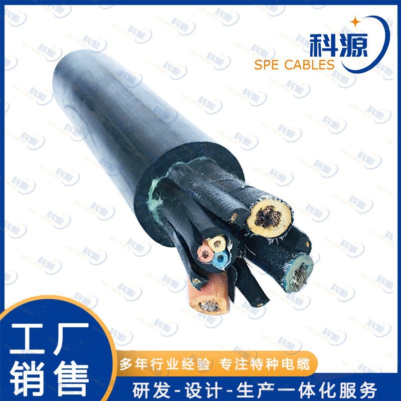 FLGOU-JZ 抗拉移动卷筒电缆线盾构机拼装机专用电缆耐磨拖链电缆