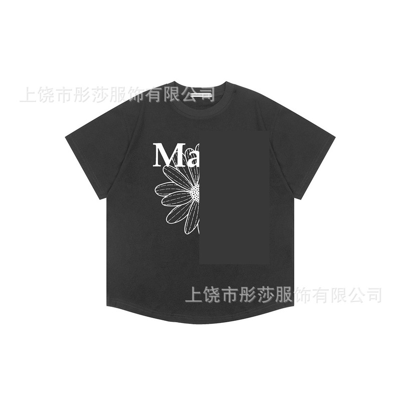2025 新ゴールドハイシルバー同スタイルマルディ半袖デイジー Tシャツダックスフントカップル多用途トップ女性ルーズ|undefined