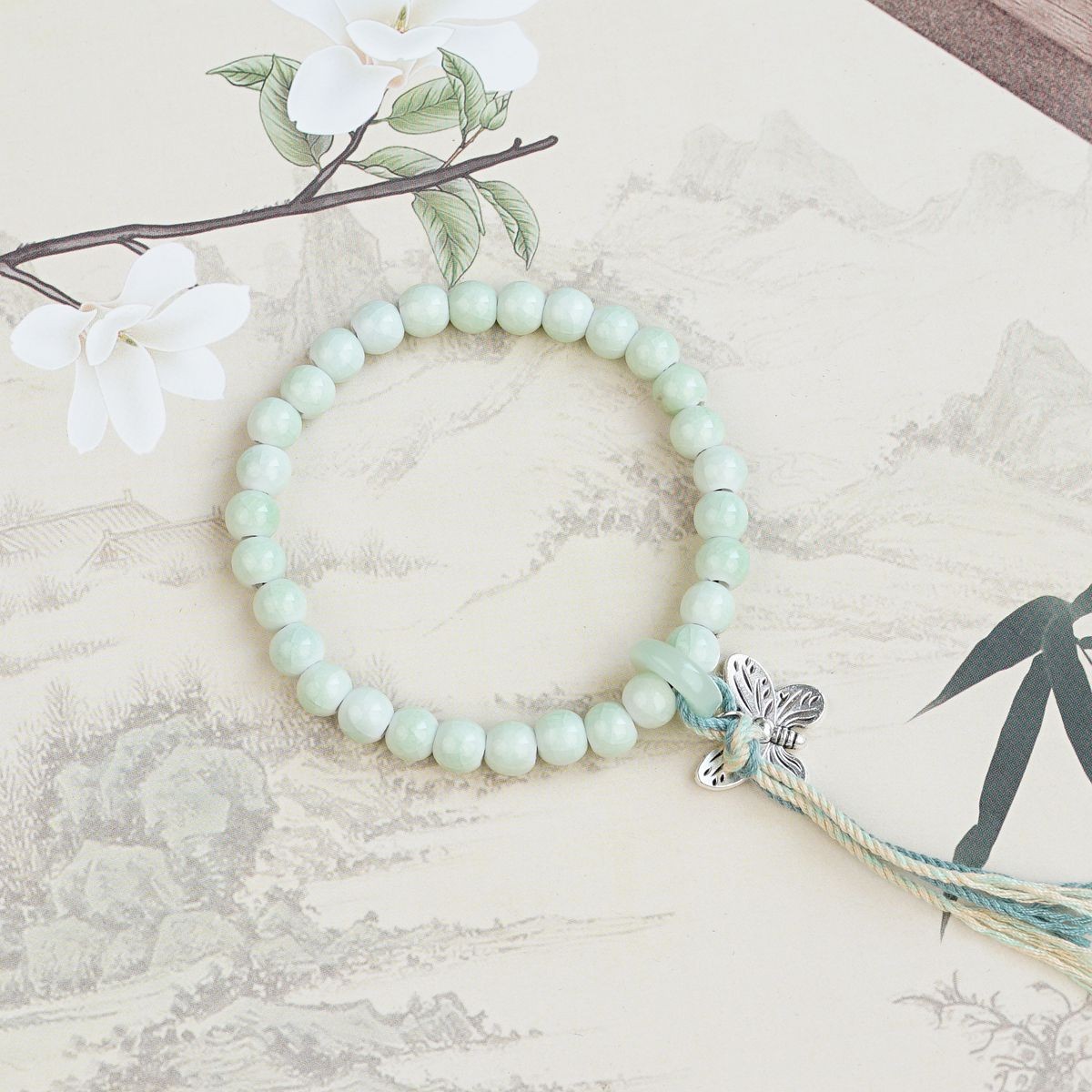 Pulsera de Cerámica para Mujer Hecho a Mano Diseño de Gato image 210