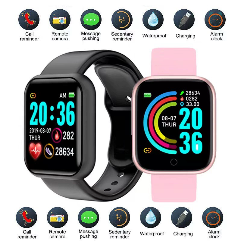 Bracelet, smart watch, D20, 44inch, tracks heartbeat, 116S