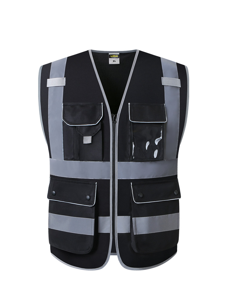 likai chaleco reflectante de seguridad de tráfico chaleco de seguridad de supervisión de trabajadores del sitio de construcción impresión de ropa de seguridad reflectante