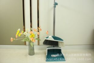 Wholesale Supply Broom Set Broom Garbage Shovel Dustpan Stainless Steel Broom Gray Bucket Linyi Department Store Supply