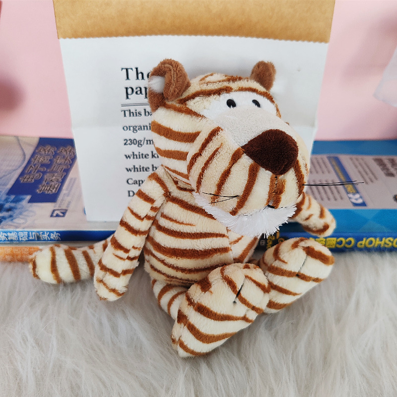 Comercio exterior bosque animal a rayas Tigre amarillo muñeca Tigre lindo juguete de peluche Ragdoll muñeca transfronteriza al por mayor