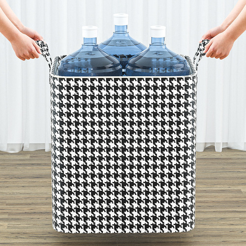 Houndstooth storage bag thickened household large-capacity clothes quilt moisture-proof and dust-proof foldable moving packing bag