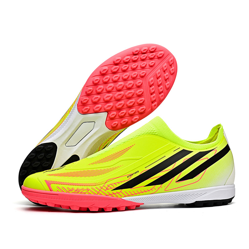Zapatillas de Fútbol Sin Cordones F50 Suela de TPU y Tejido Amortiguación para Césped Natural y Artificial