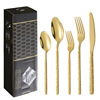 Tableware stainless steel, retro set, suitable for import, 20 pieces