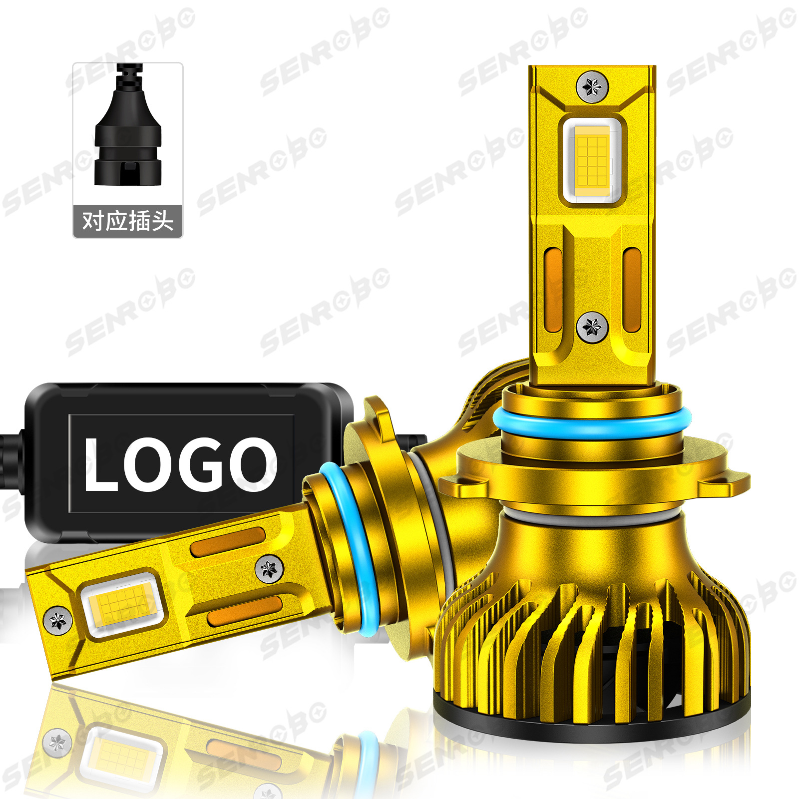 Transfronterizos de venta caliente de automóviles LED luces de automóviles super brillantes 6000K 4300K transformar iluminación delantero H4 cerca de un todo