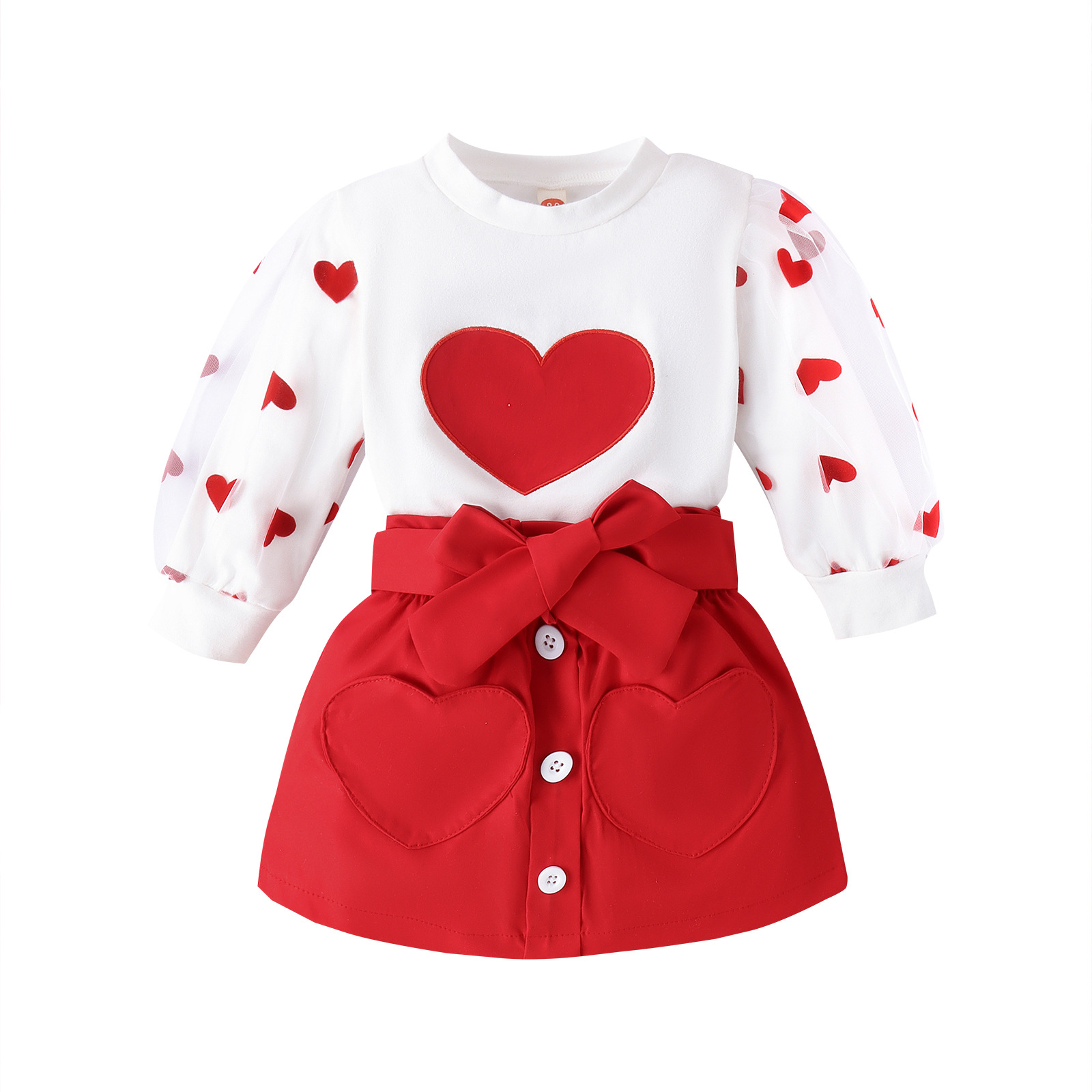 Simple Style Printing Cotton Girls Clothing Sets display picture 2