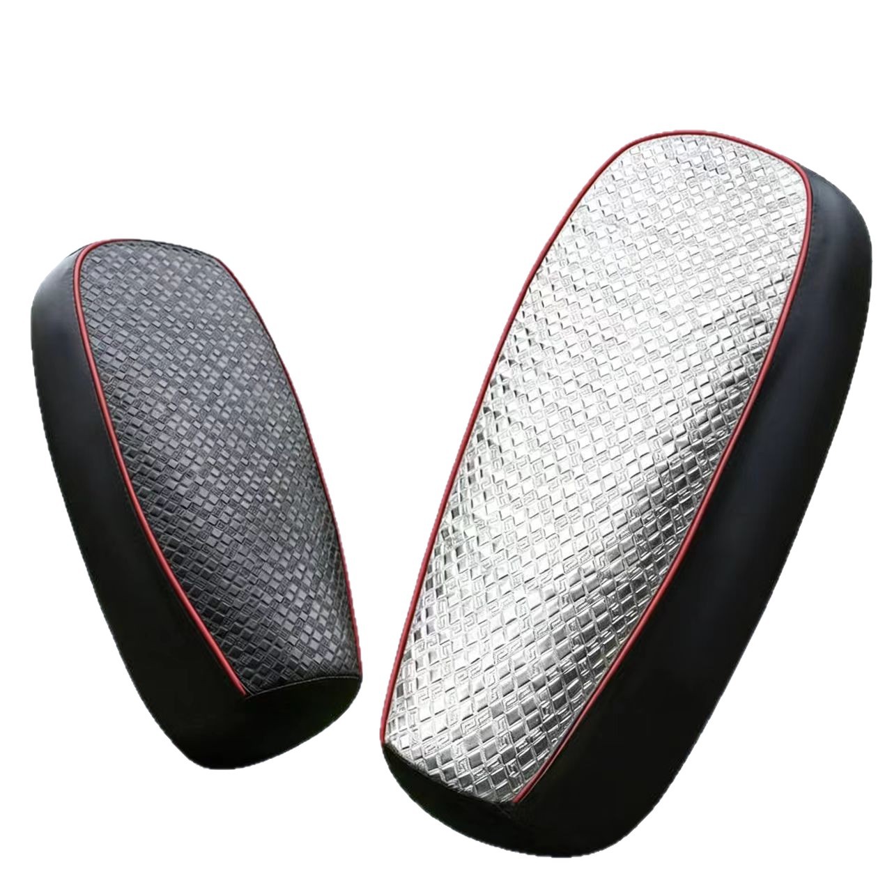 cubierta de asiento de automóvil eléctrico a prueba de lluvia cubierta de asiento de motocicleta cubierta de cuero cubierta de asiento de aislamiento térmico cubierta de asiento de cuatro estaciones universal