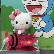 创意永生花玫瑰HelloKitty跨境热销情人节520轻奢爆款摆件送女友