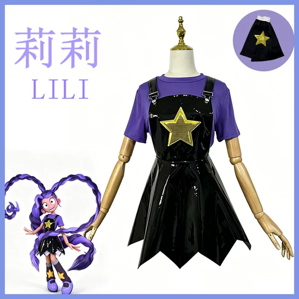 New cross-border model bobi time lily, Bobbi's Playtime, Lily loves big braids cosplay costume