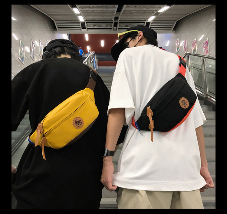 Simple and sporty trendy brand chest bags for both men and women, student waist bags, large-capacity niche single-shoulder bags, crossbody bags for women undefined