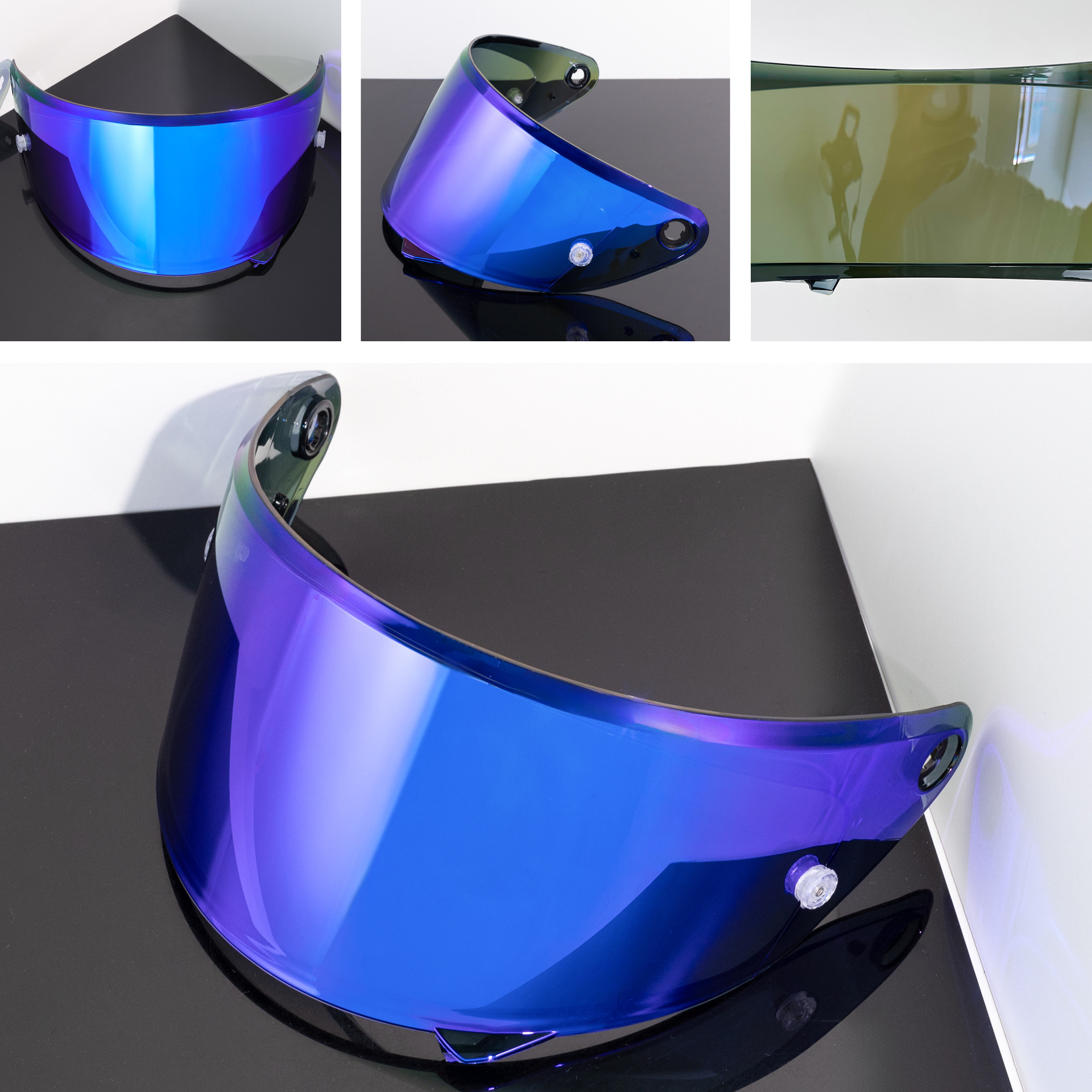 Motorcycle helmet visor compatible with HJ35 Rpha 1N, RPHA 1, RPHA 1 V2 Carbon helmets