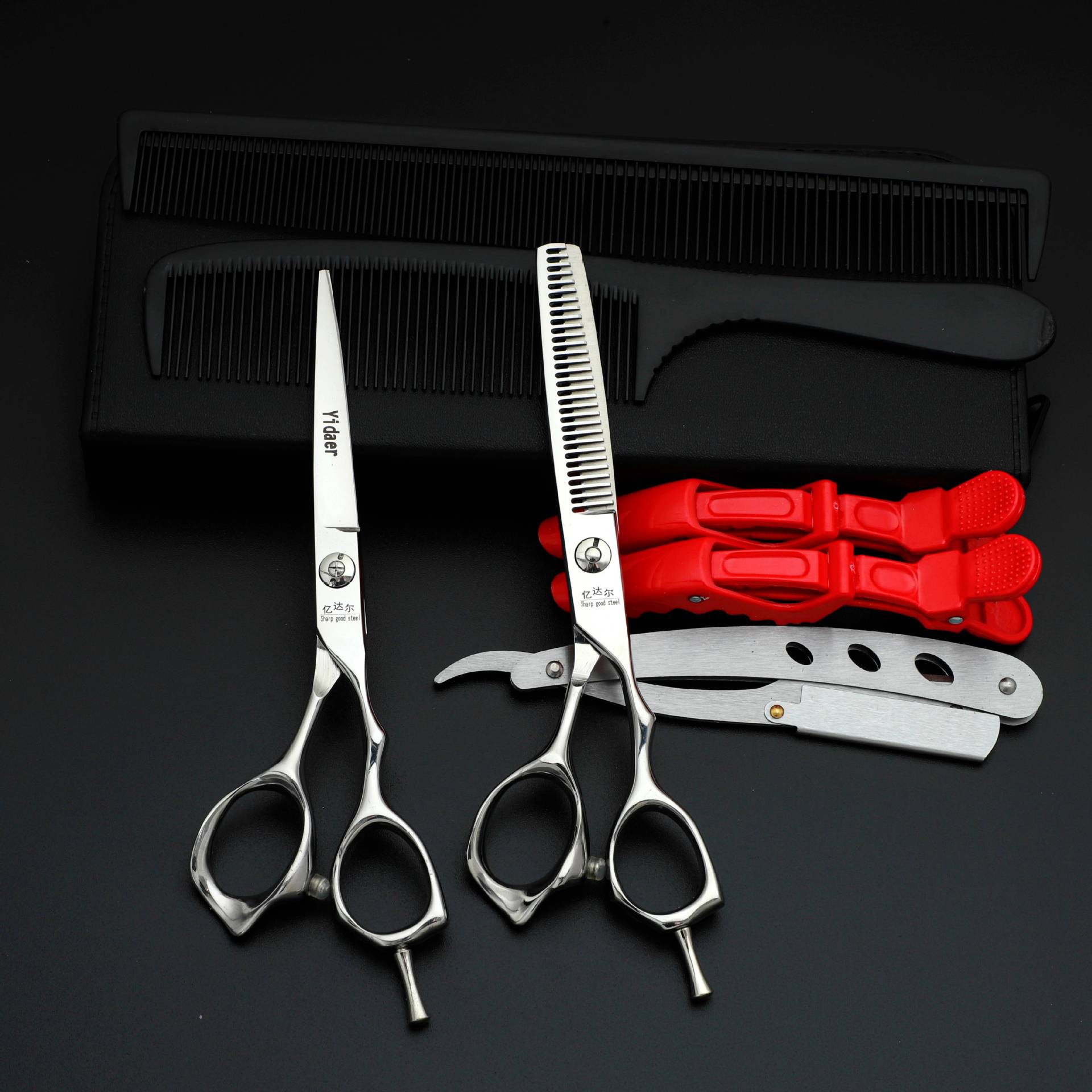 6 pulgadas tijeras de corte de pelo profesional tijeras de corte de pelo tijeras