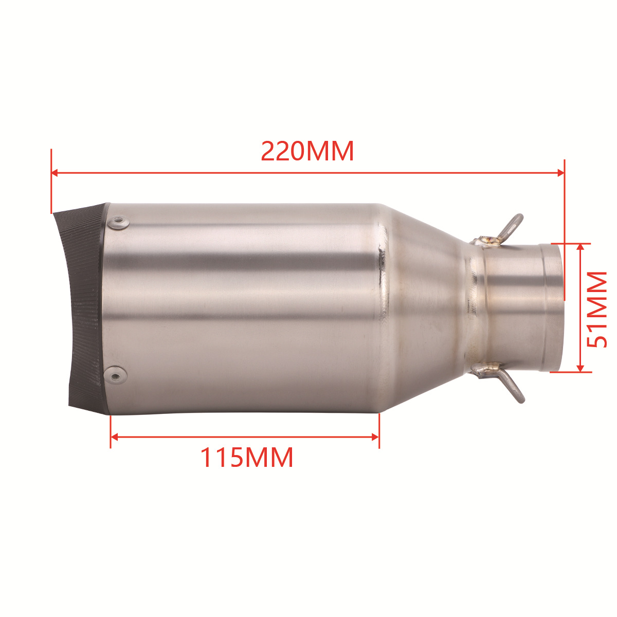 Suitable for KTM790, Kaiyue 625X, Sai 800, Shengshi 703, Chunfeng 675 modified AR pointed titanium alloy tail section
