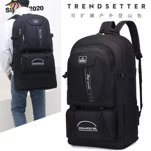 Outdoor Mountaineering Backpack New Travel Large Capacity Backpack for Men and Women Casual Nylon Cloth Backpack Neutral Bag