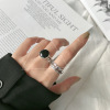 Retro line adjustable ring, silver 925 sample