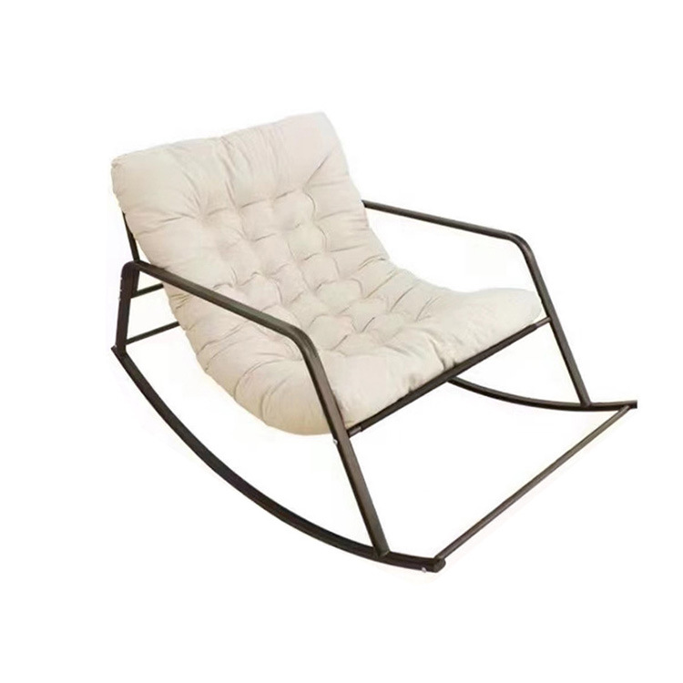 跨境家用懒人摇椅休闲阳台可坐可睡沙发摇椅单双人轻奢网红摇摇椅