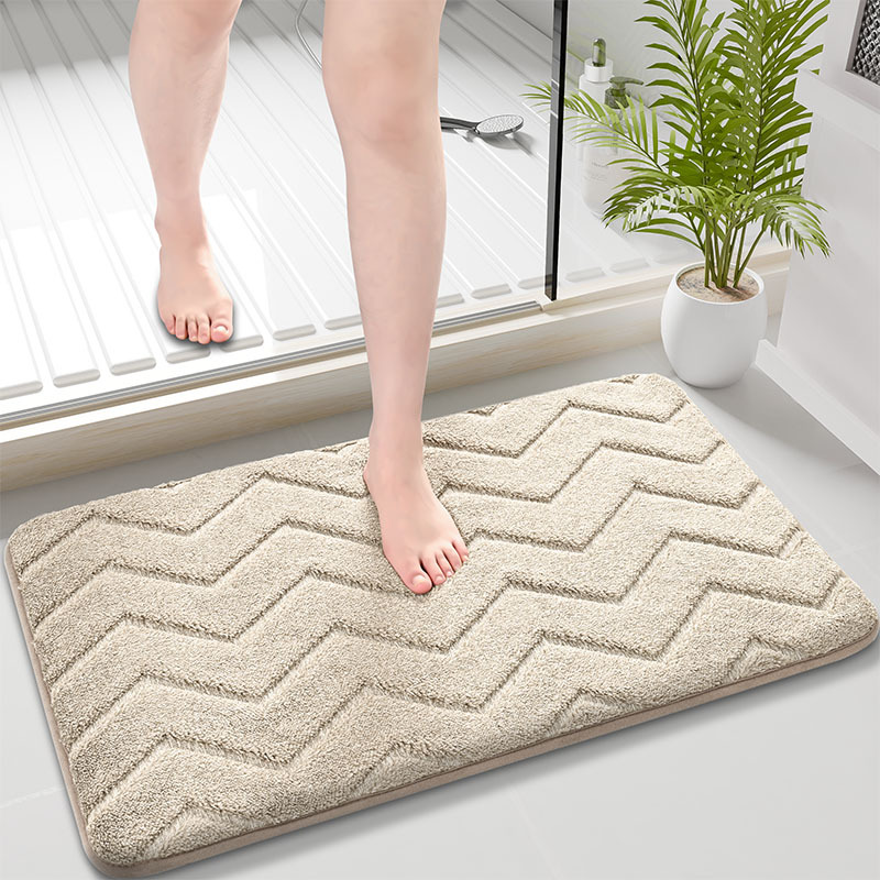 Baño catiónico alfombra de suelo absorbente de agua antideslizante buen cuidado alfombra de suelo resistente a la suciedad alfombra de puerta de entrada alfombra de puerta doméstica
