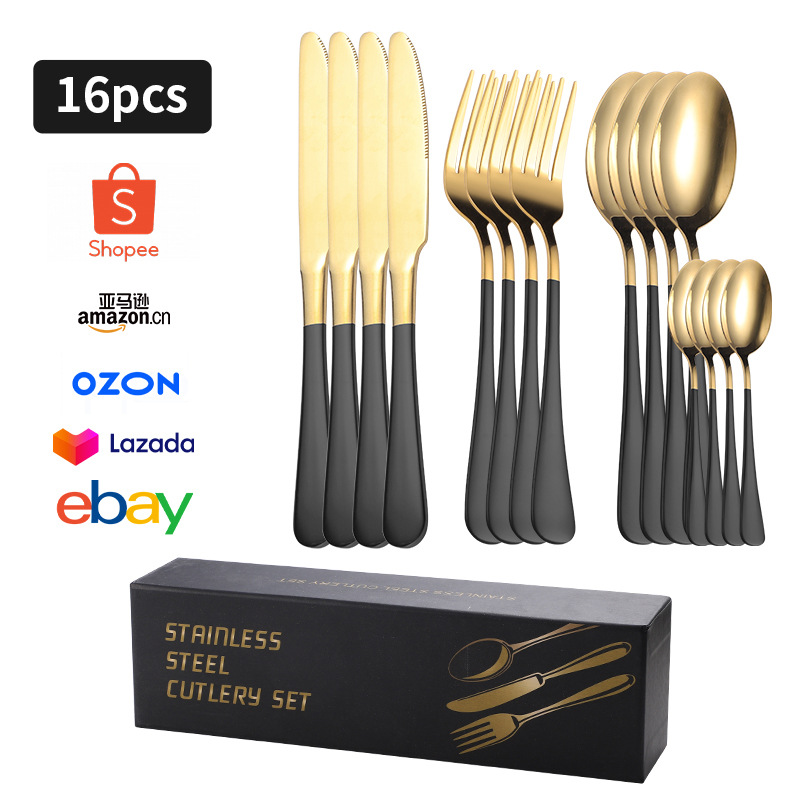 블랙 골드 F 박스 16PC