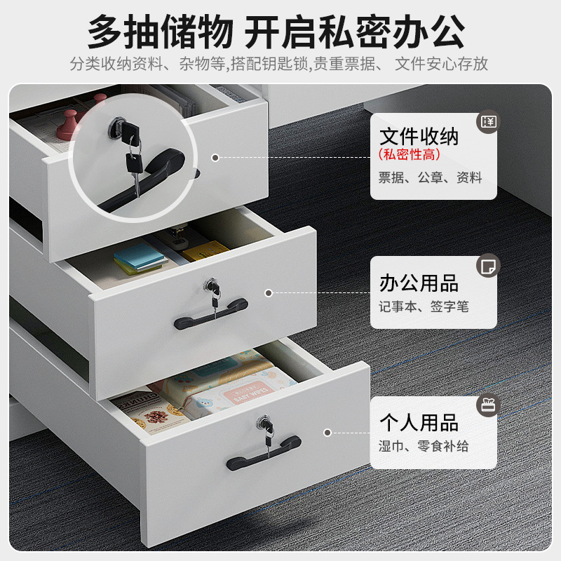 Mesa de escritorio simple moderna mesa de computadora doméstica cajón mesa de oficina silla mesa de escritorio combinada mesa de una sola persona mesa de trabajo